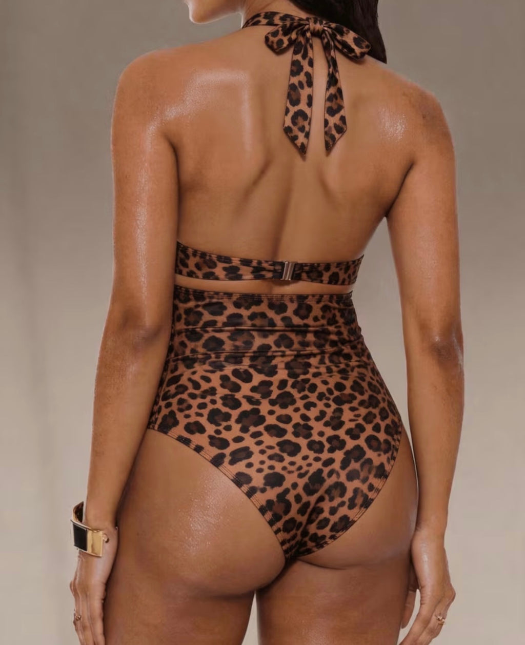 Halter Neck one-piece swimsuit