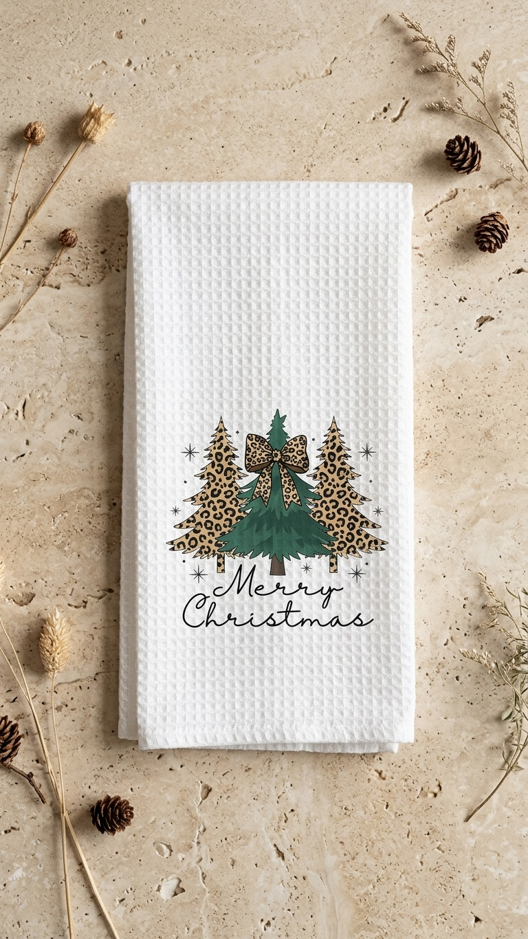 Kitchen tea towel - Christmas