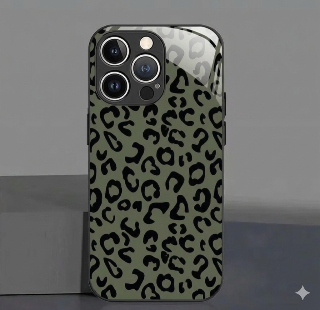Green Tempered Glass - Apple phone cover