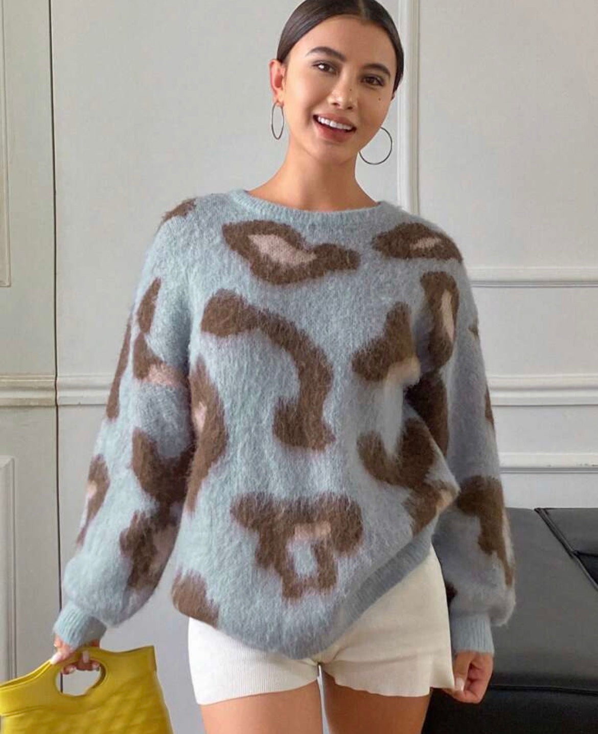Oversized jersey - blue brown