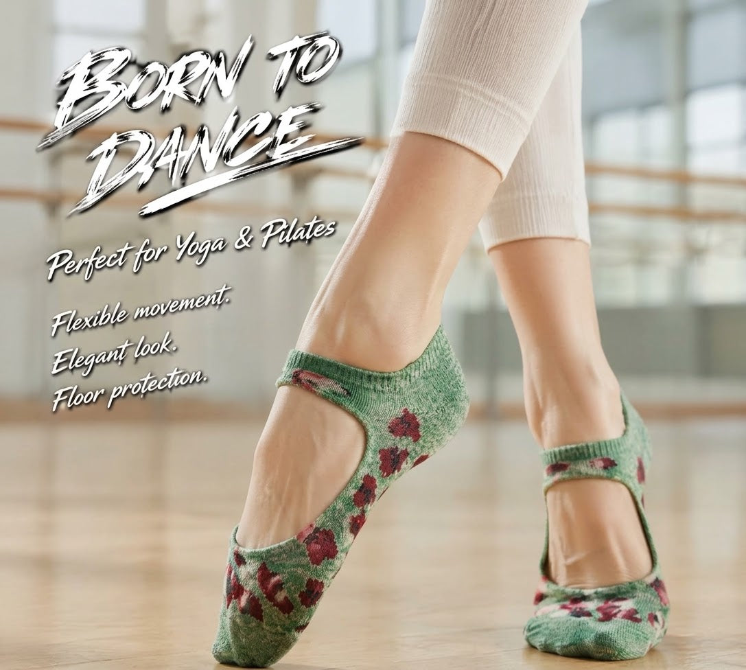 Mary Jane style floor socks