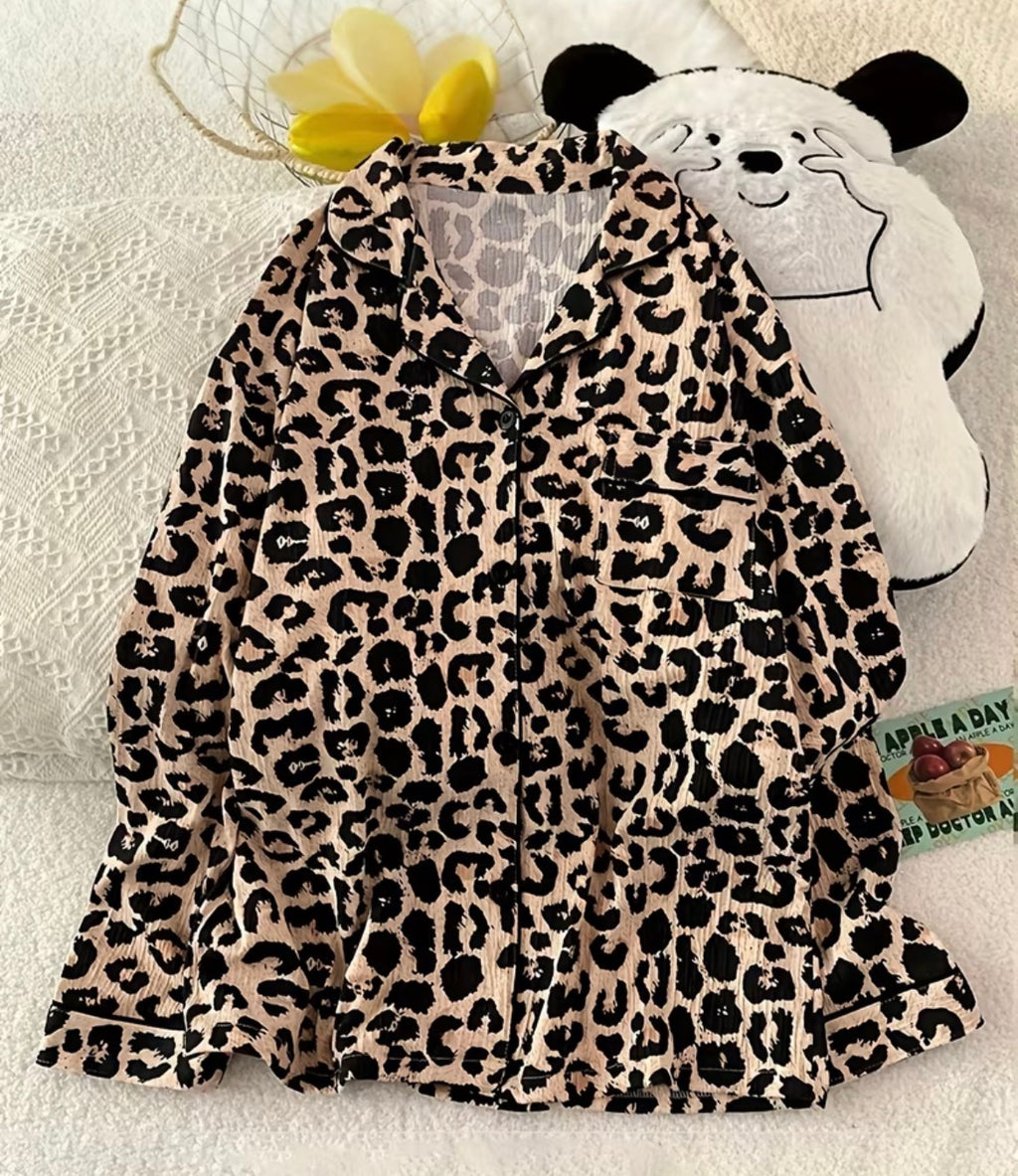 Lightweight pajamas- brown