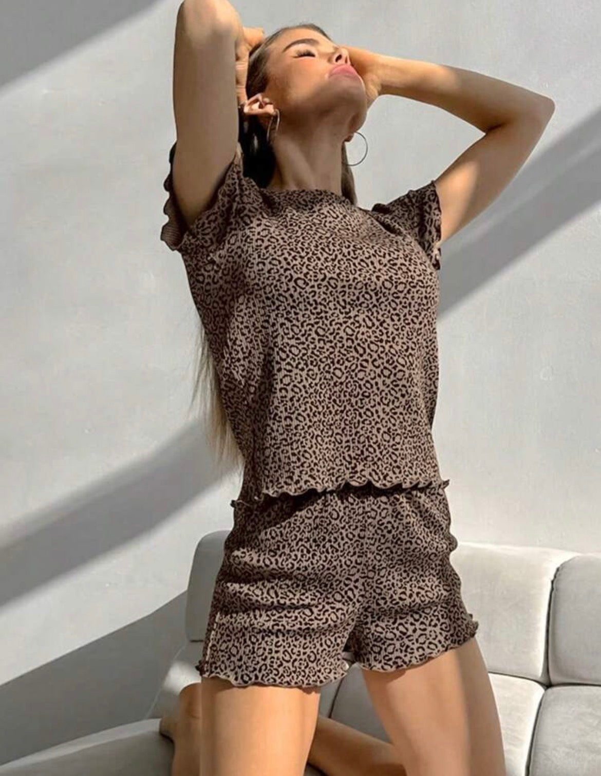 Ribbed 2pc pajama set