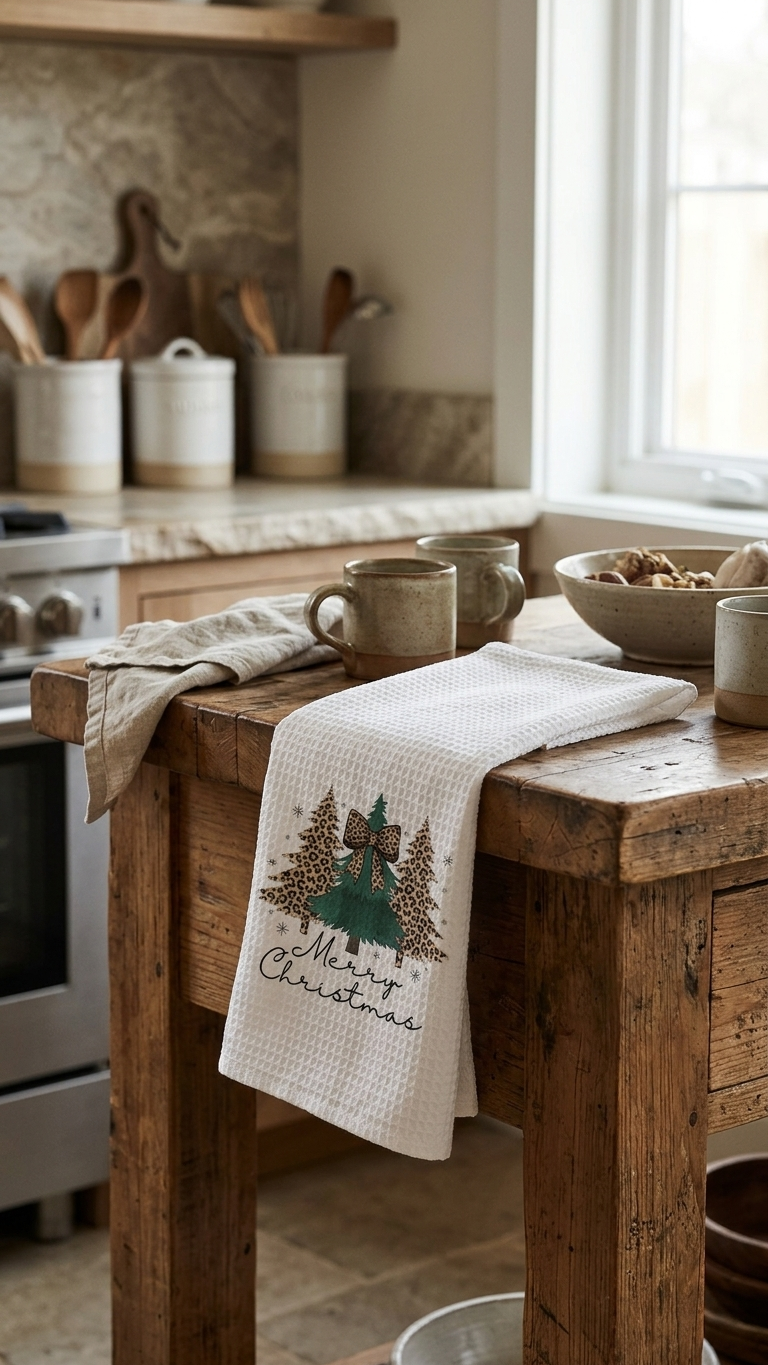 Kitchen tea towel - Christmas