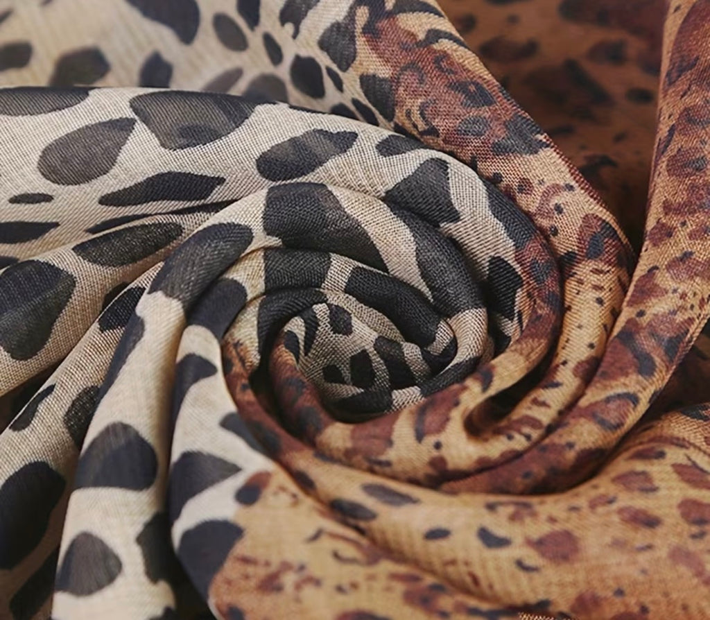 Thin Scarf - brown mix