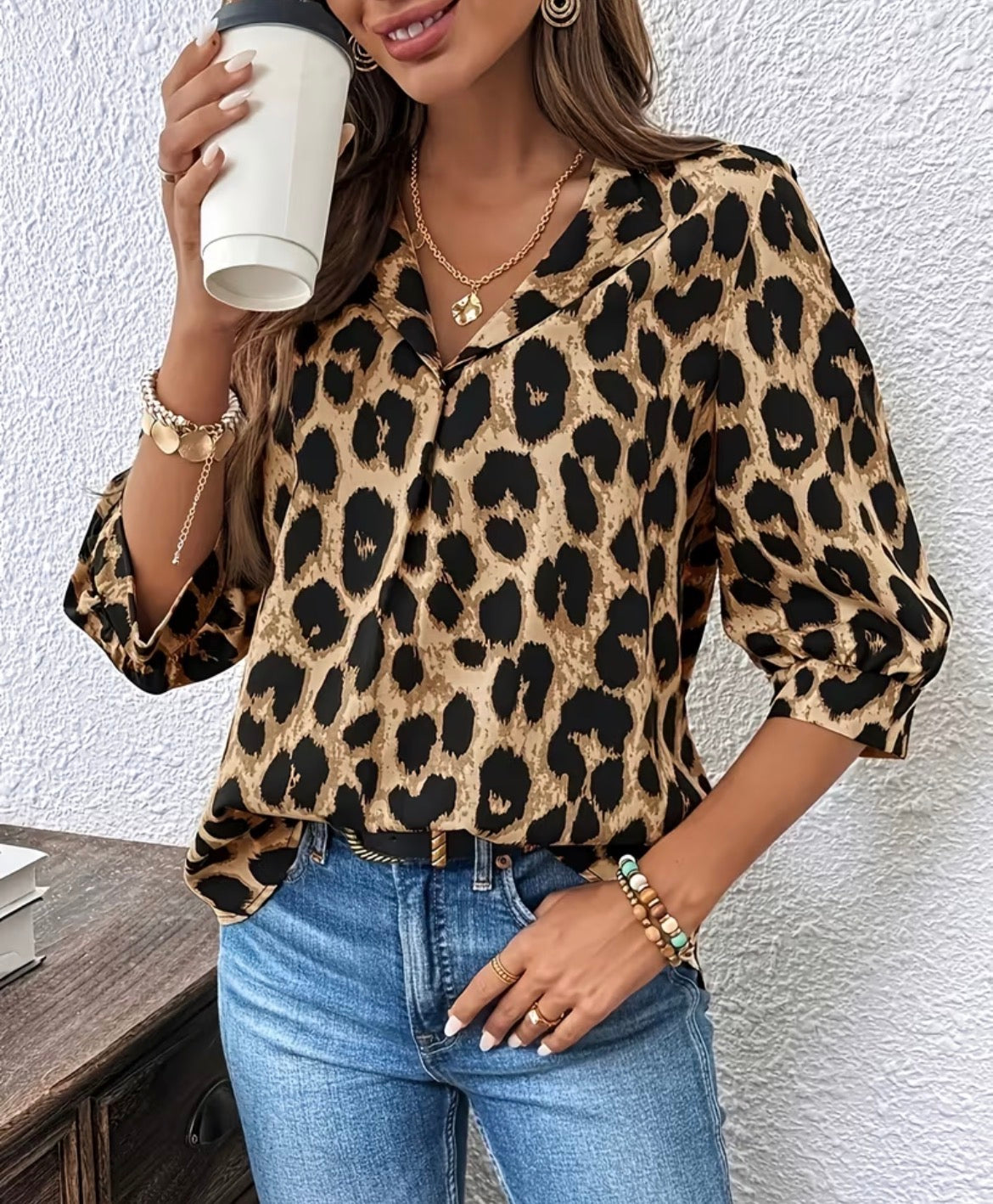 Shirt (casual brown no buttons)