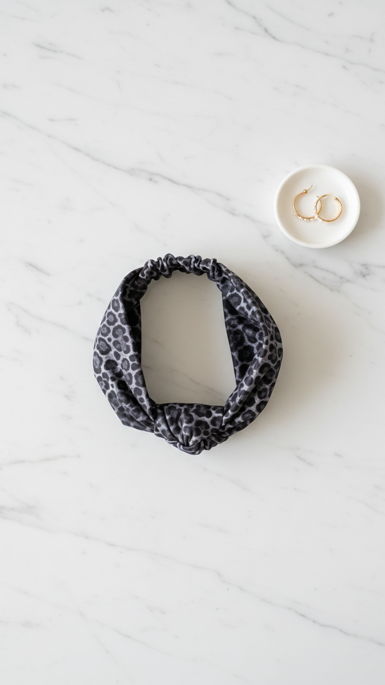 Headband & black and grey