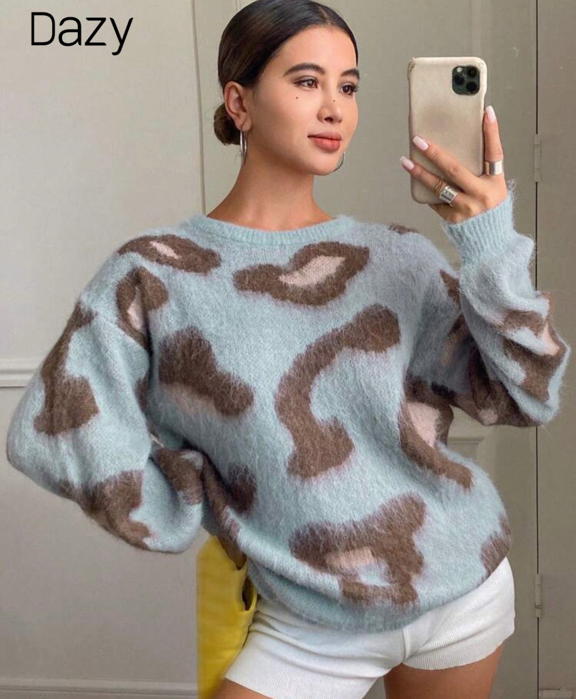 Oversized jersey - blue brown