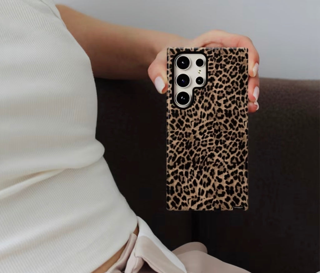 Leopard print cover- brown