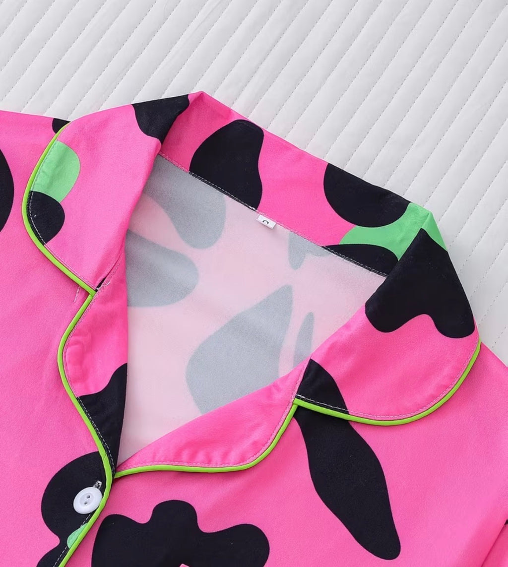 Loungewear pajamas - cerise