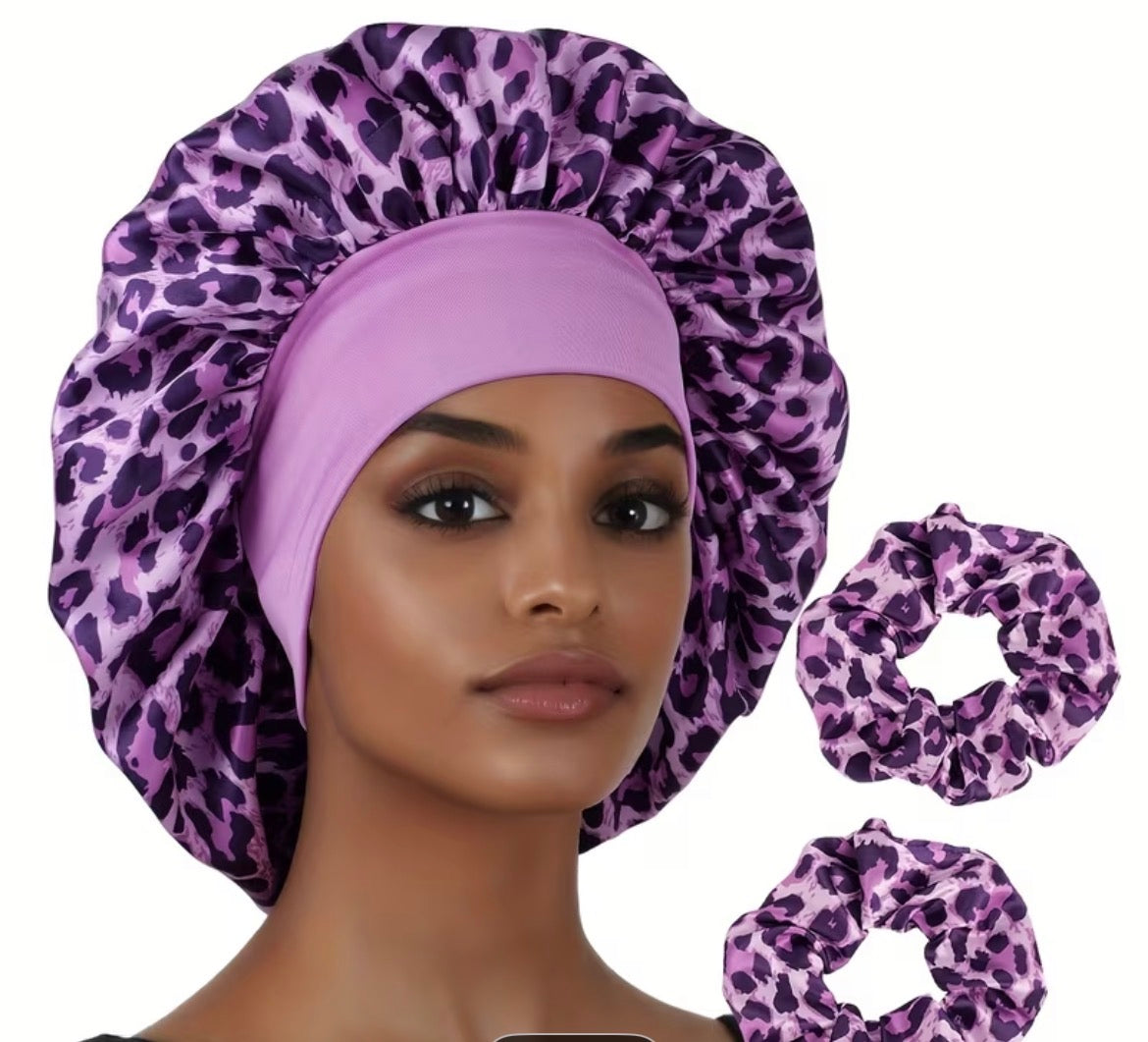 Hair sleep bonnet - purple