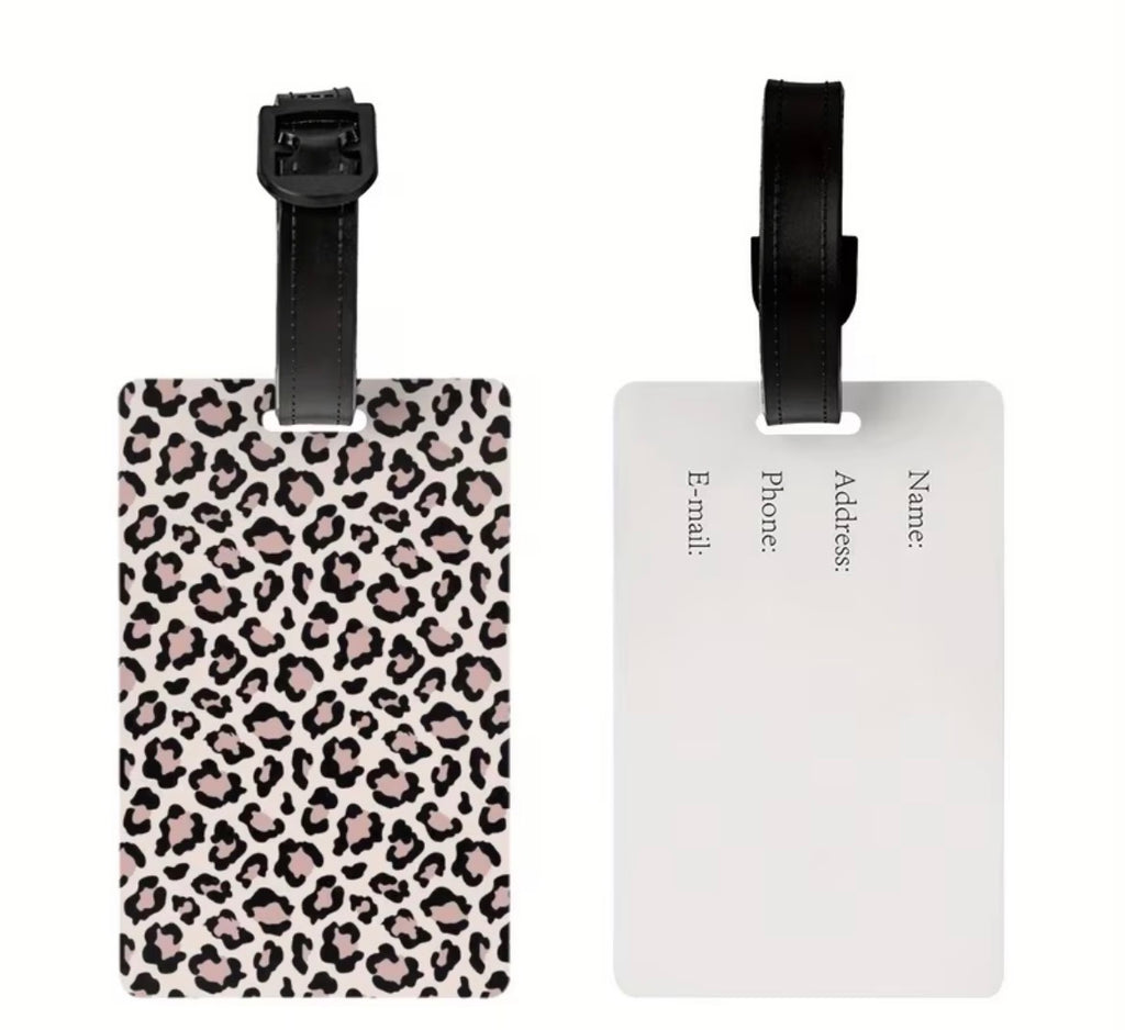 Luggage tags - beige