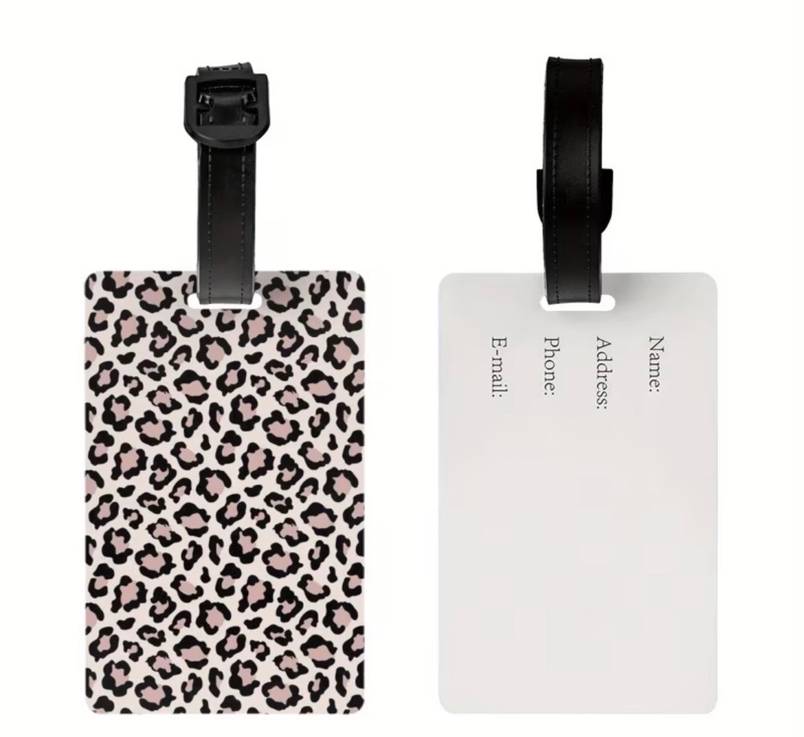 Luggage tags - beige