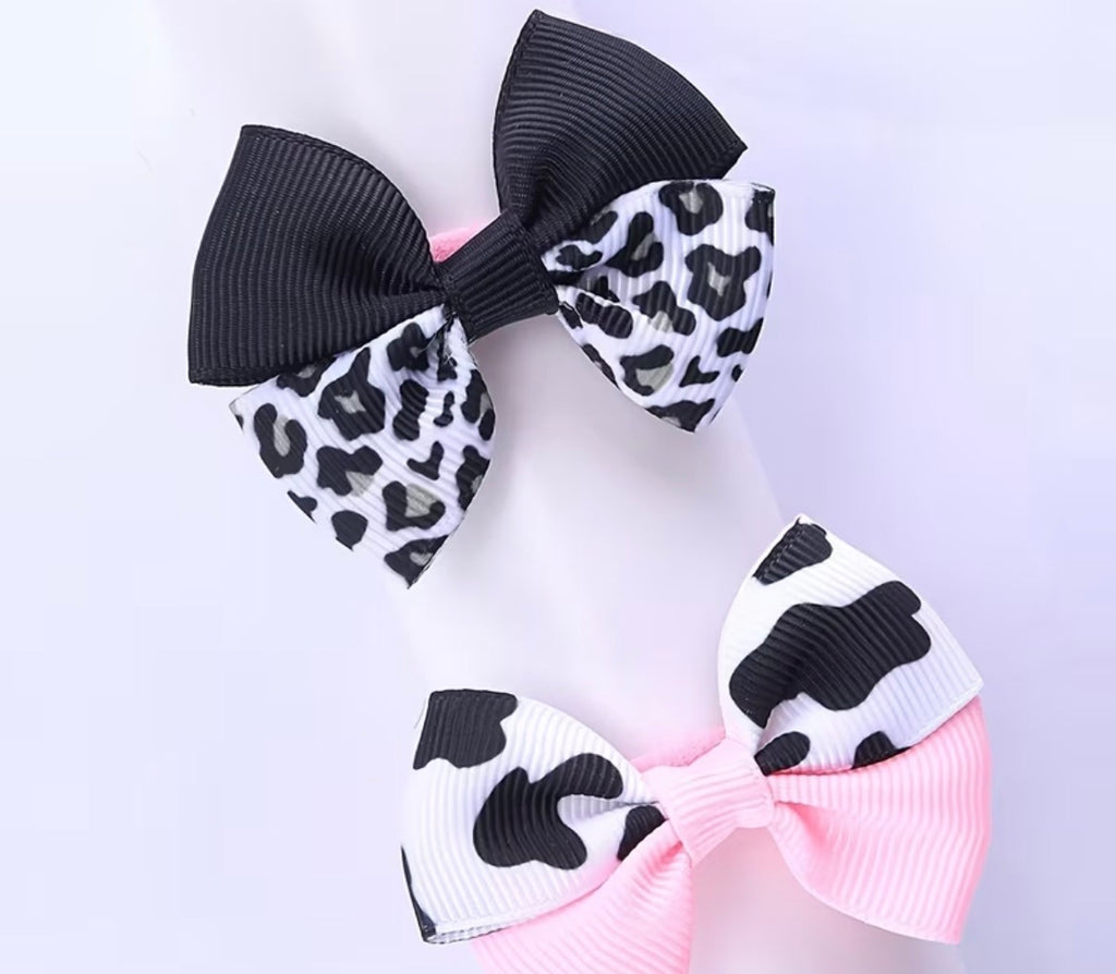 Pet hair bows - pink