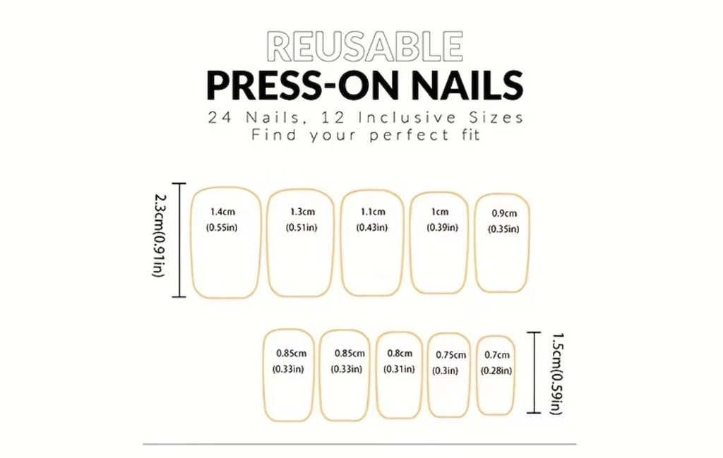 Press On Nails - white leopard