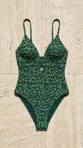 Green one-piece costume