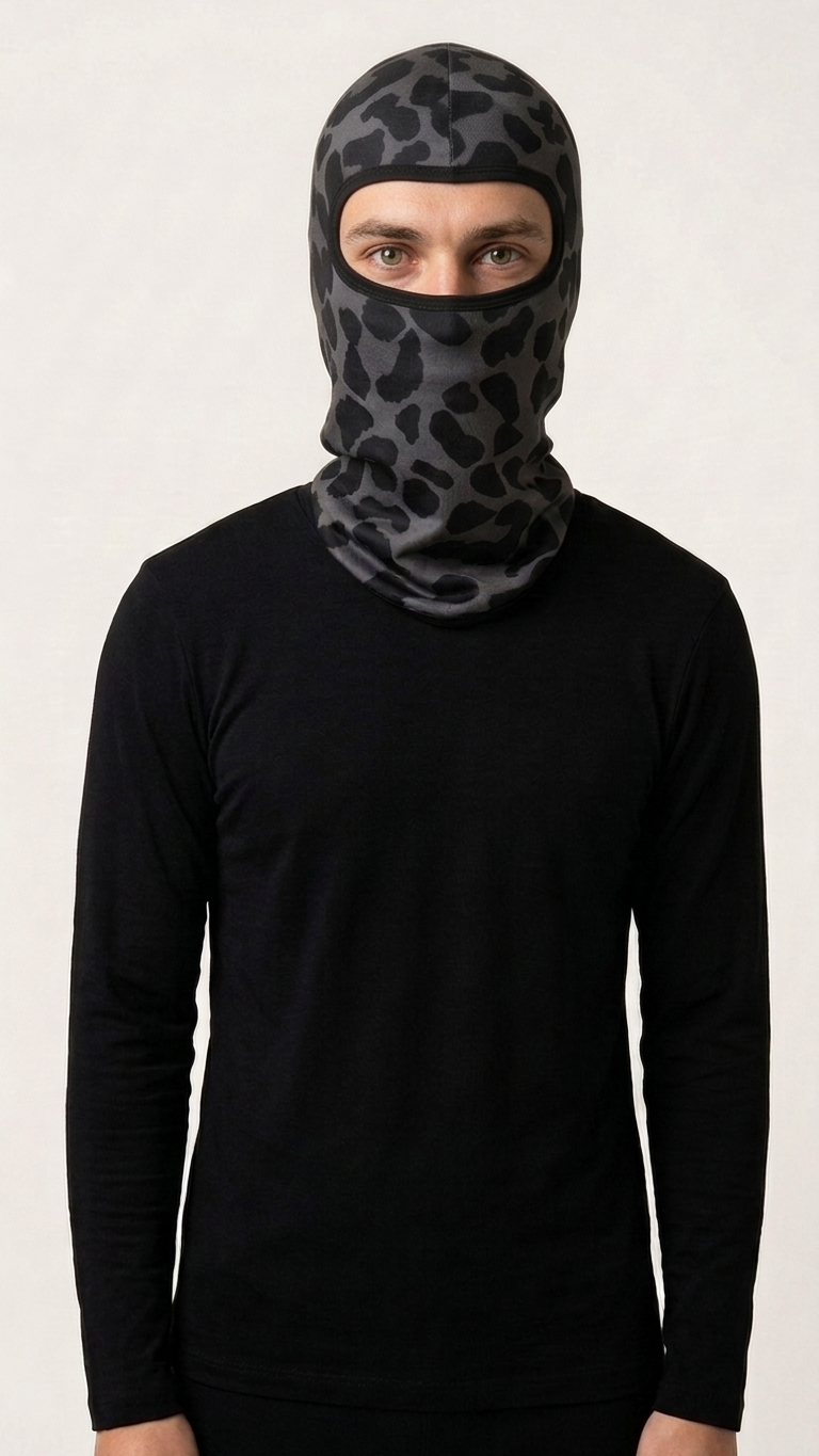 Balaclava- grey/black