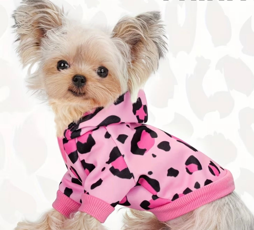 Dog hoodie - pink