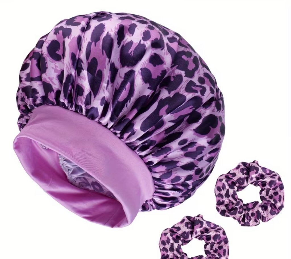 Hair sleep bonnet - purple