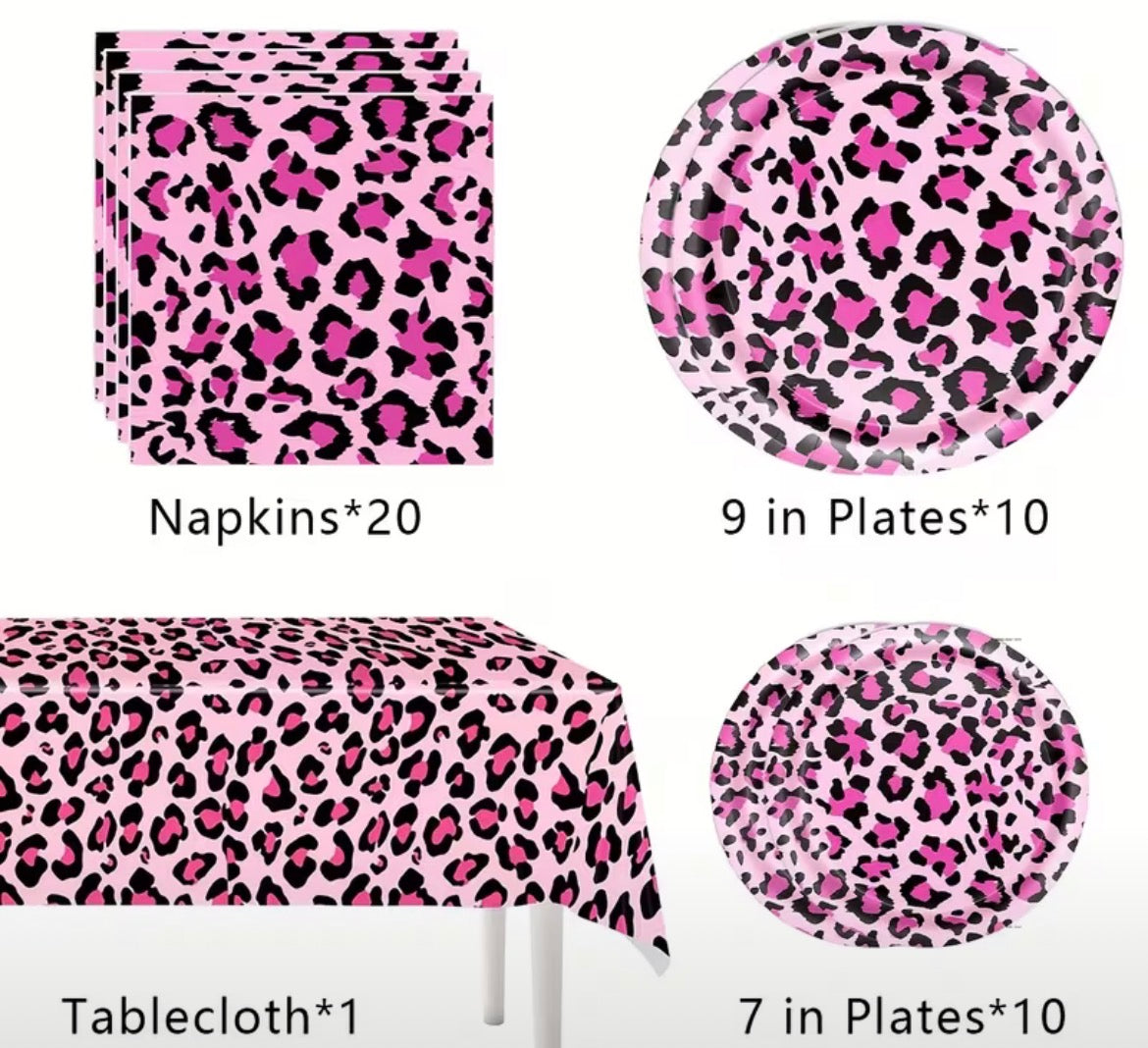 Party tableware pack - pink