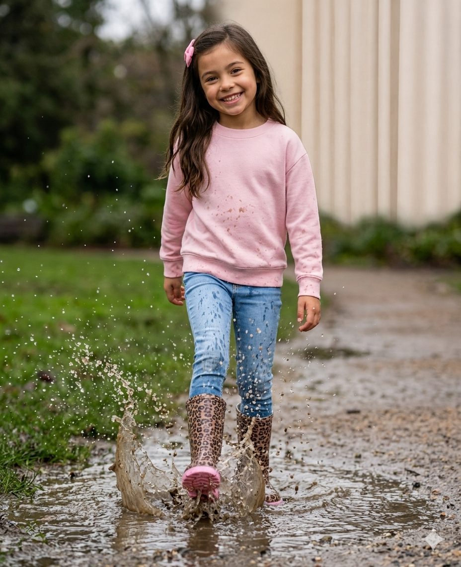Kids rain boots - pink