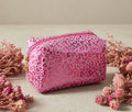 Makeup bag - pink glitter