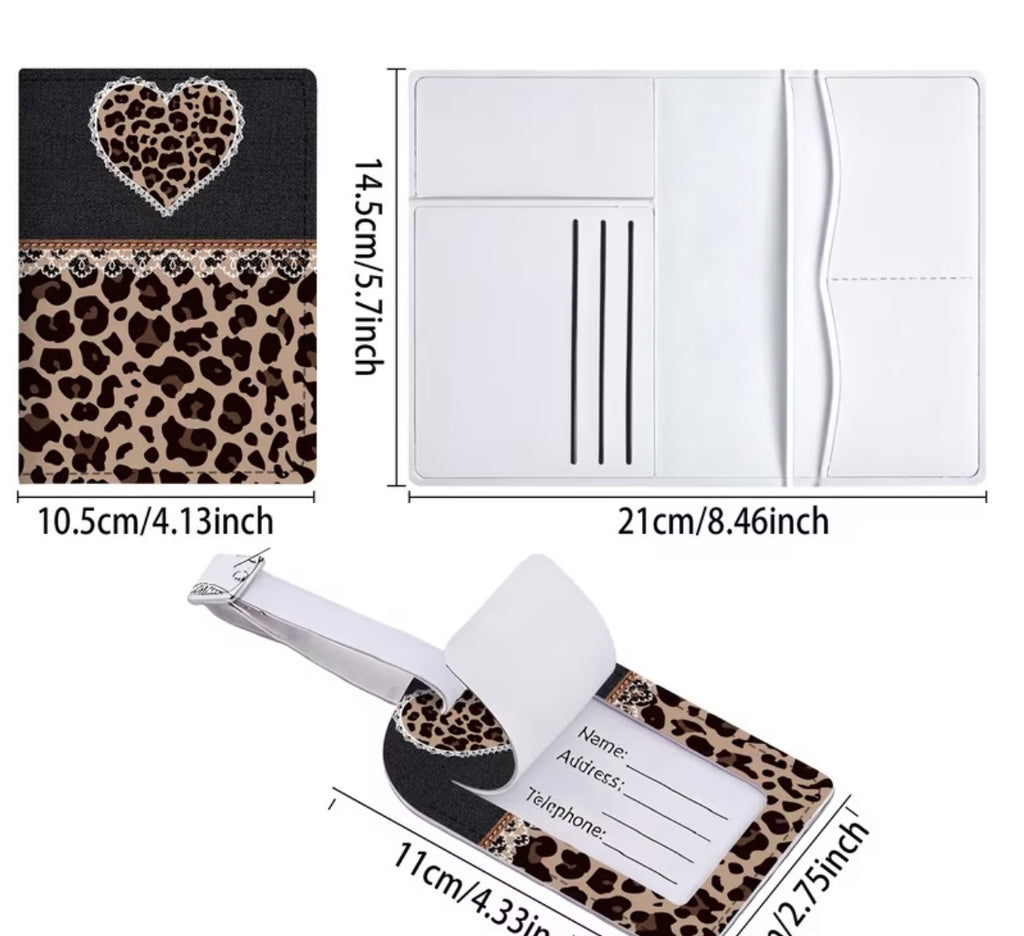 Luggage tag and passport holder
