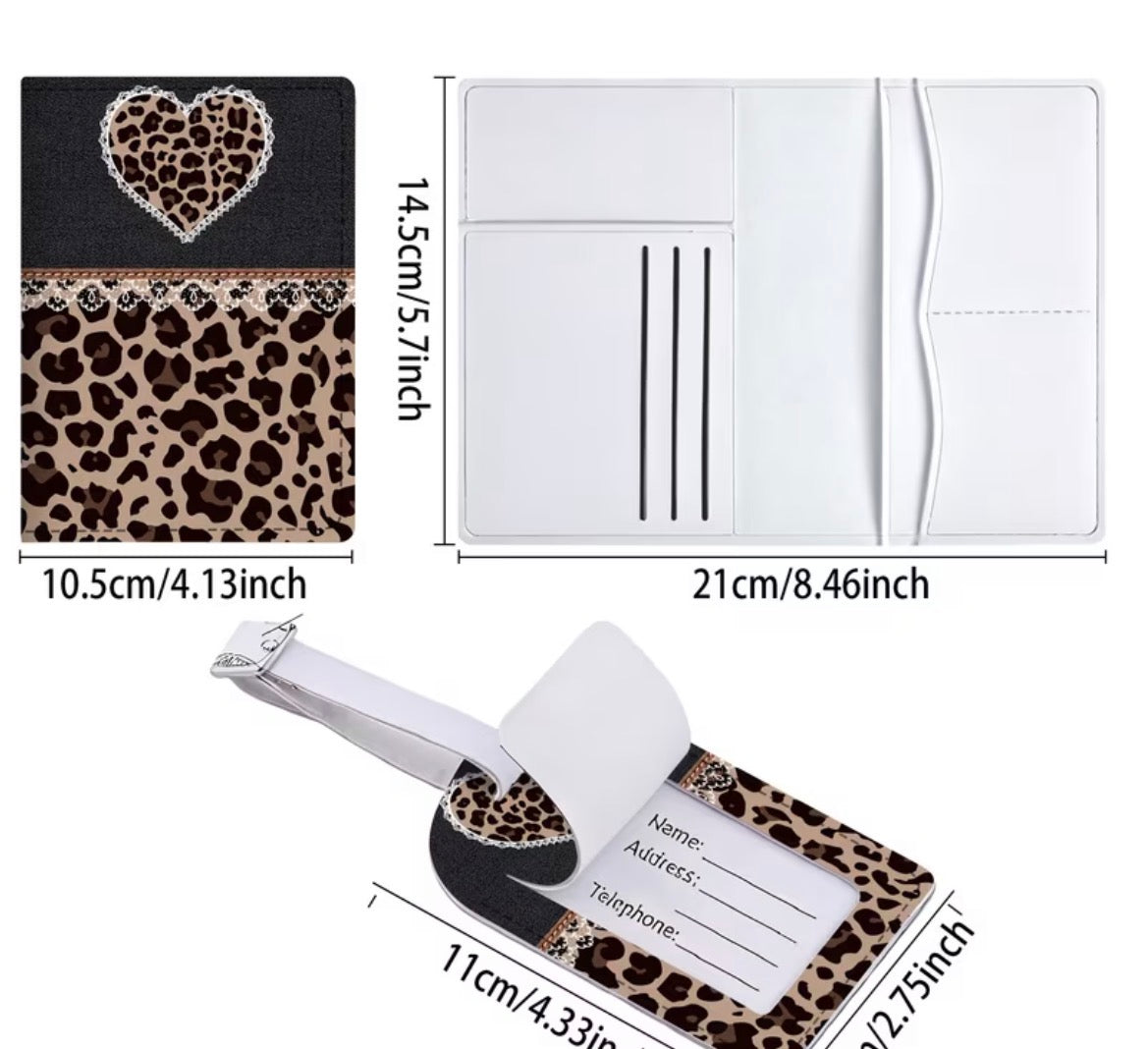 Luggage tag and passport holder