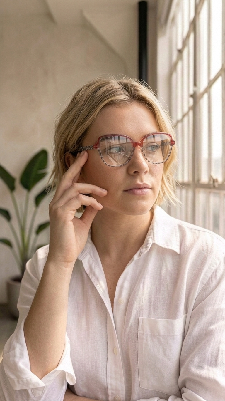 Reading glasses - red