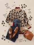 Winter jersey - red crop neck
