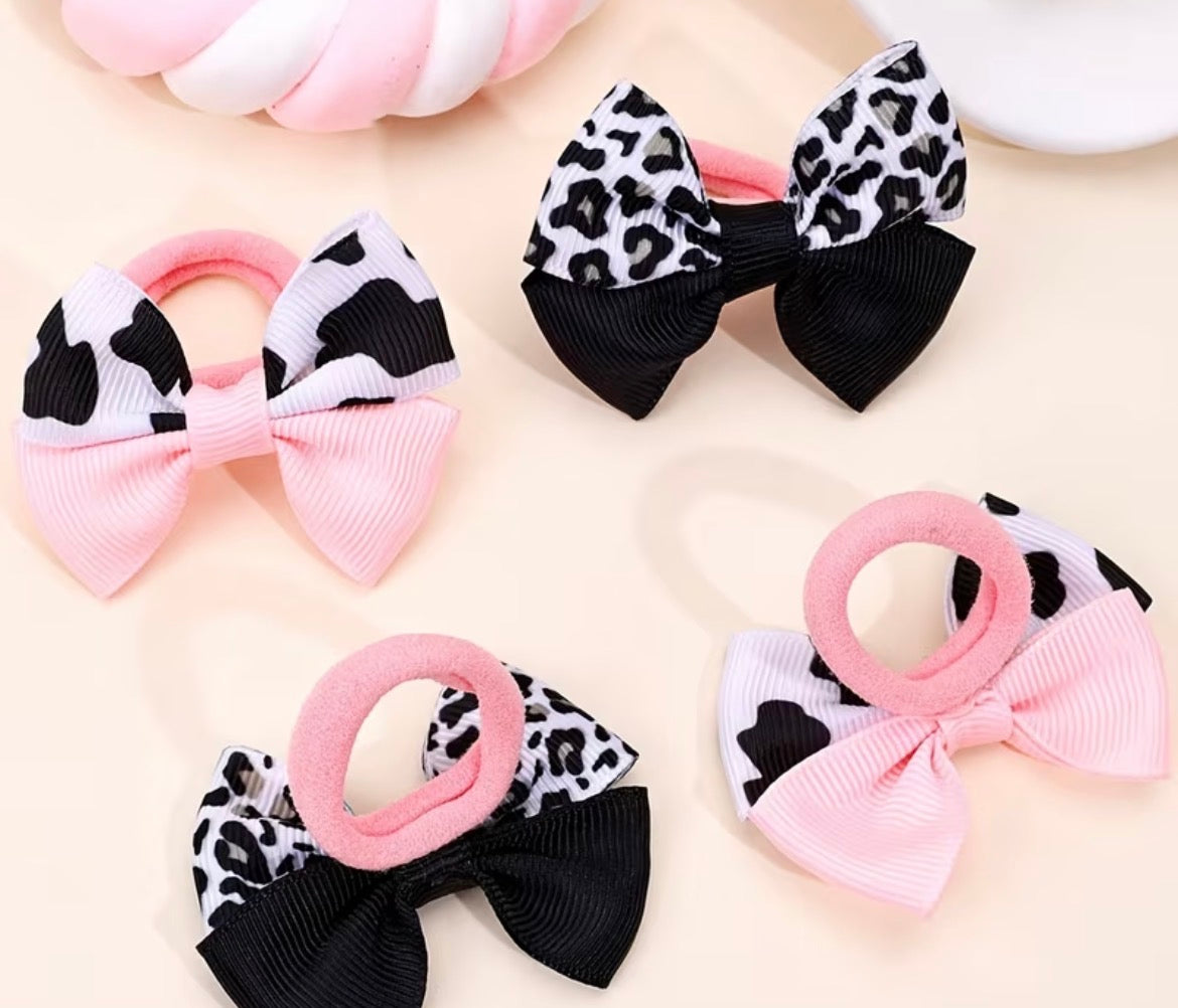 Pet hair bows - pink