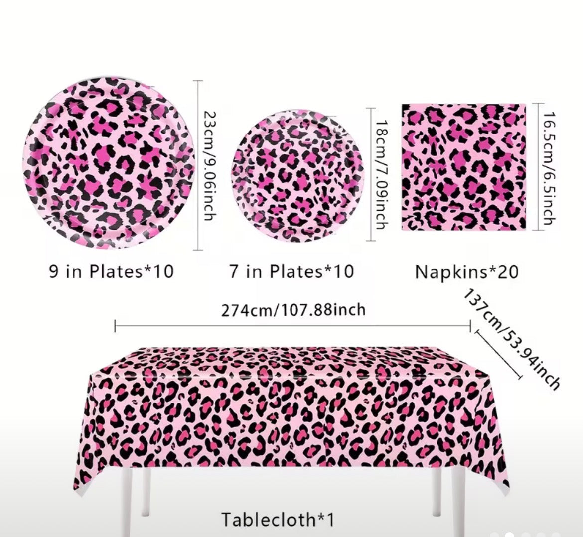 Party tableware pack - pink