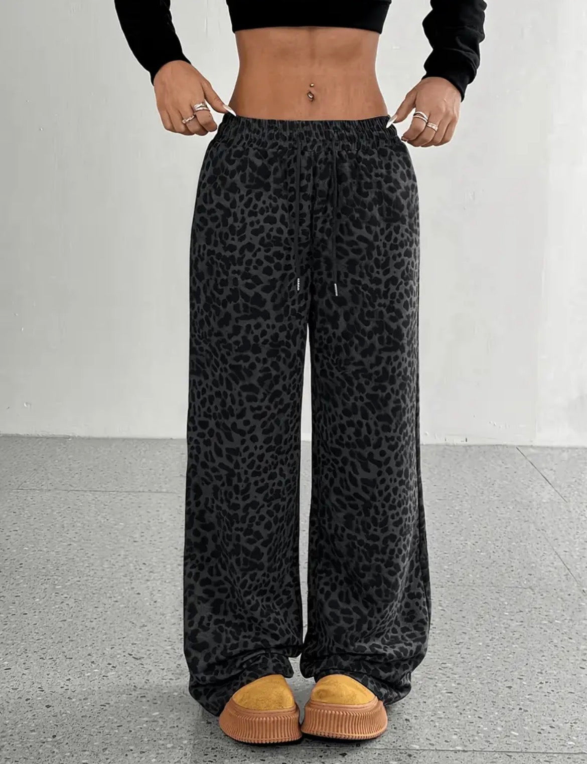 Wide leg ladies pants - plain