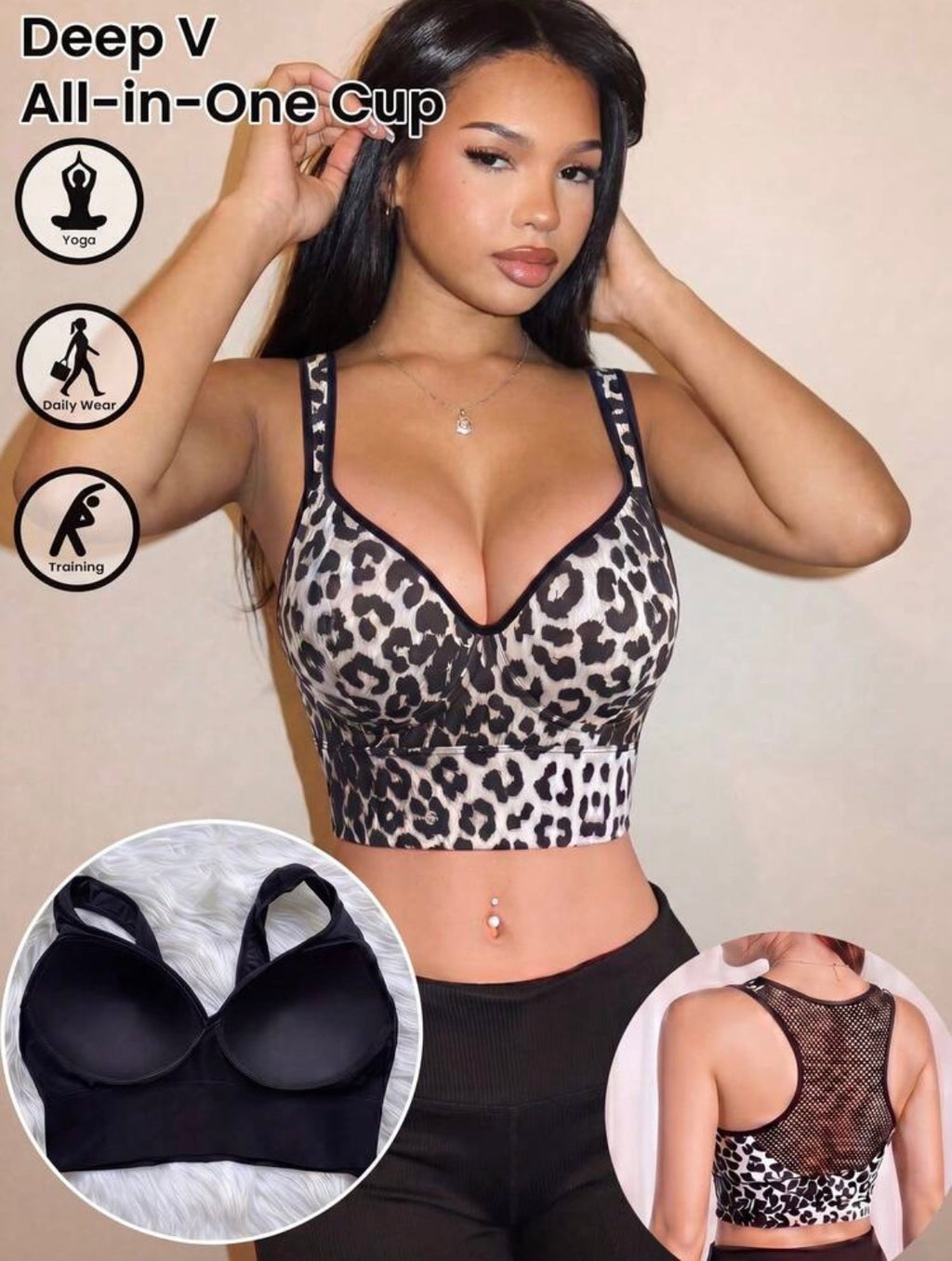 Sports bra (mesh back)