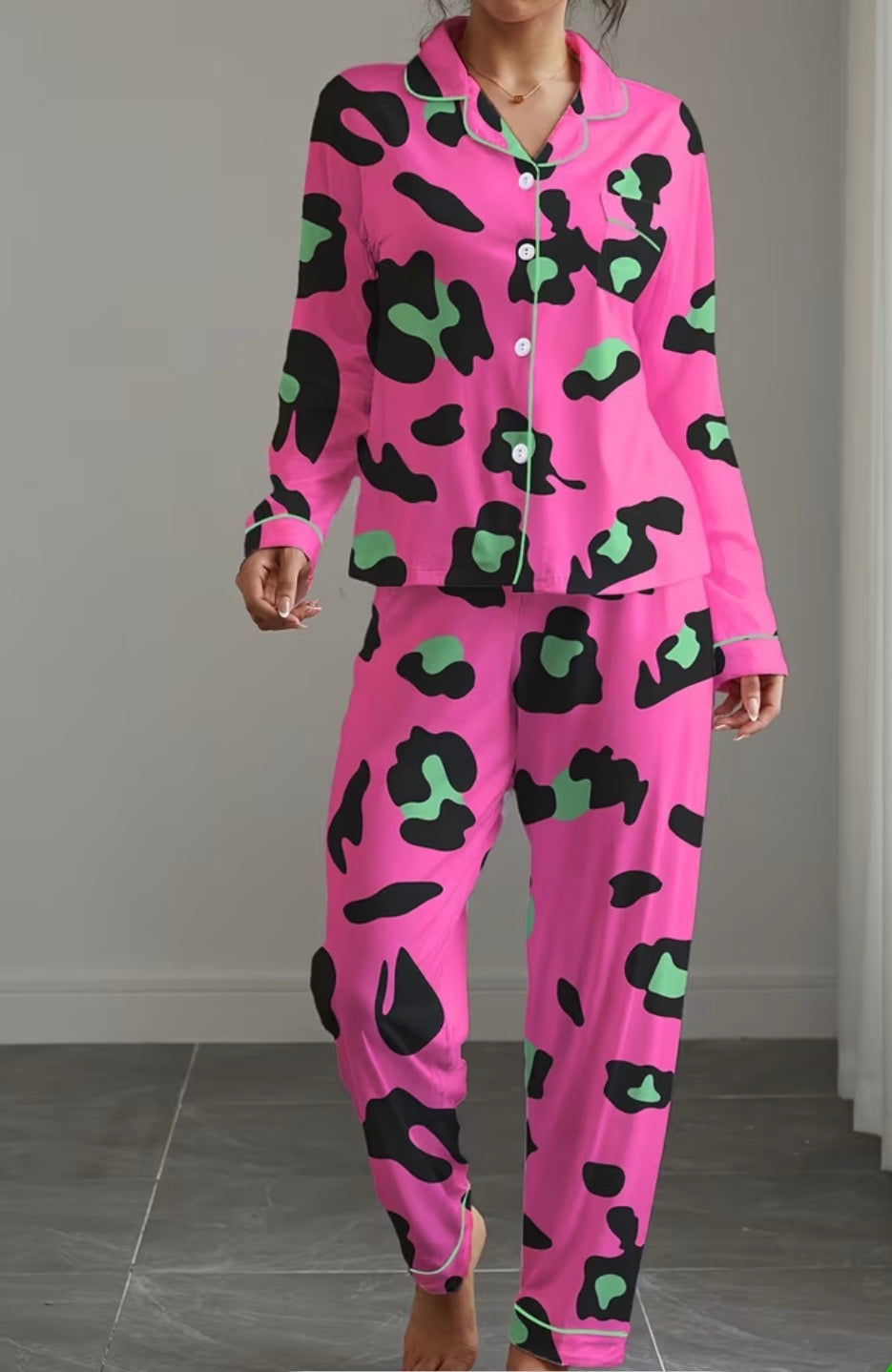 Loungewear pajamas - cerise