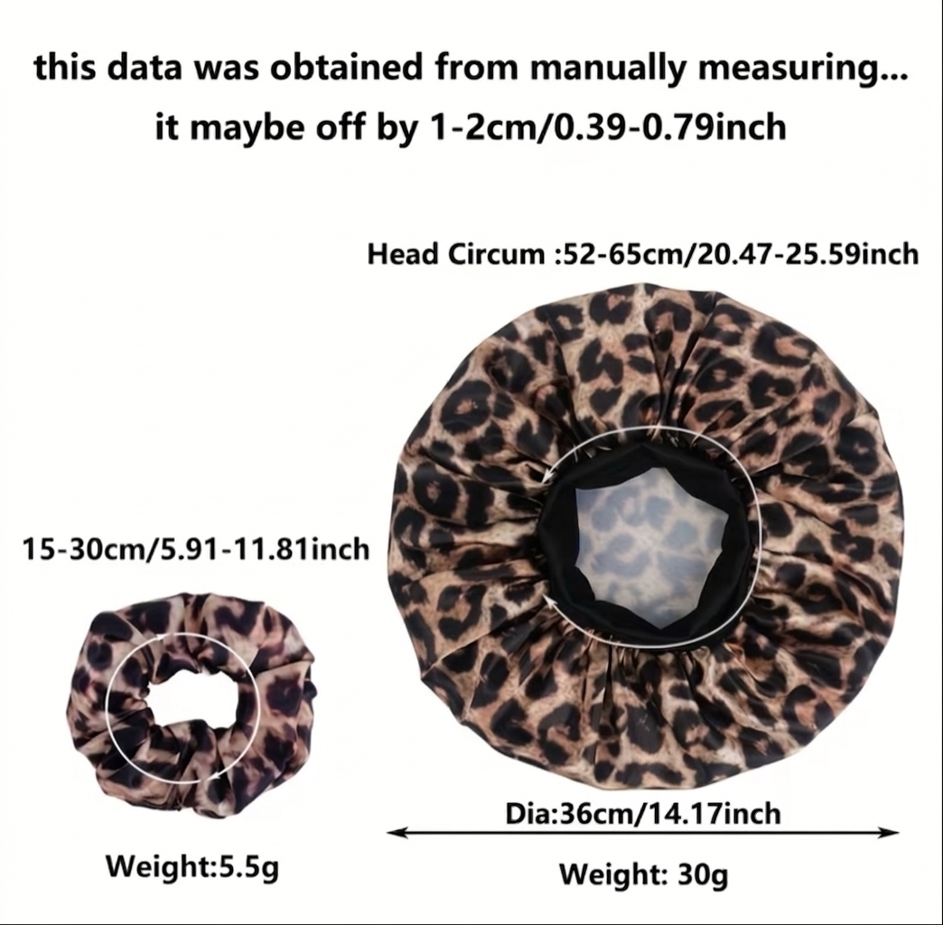 Hair Bonnet - Brown Leopard