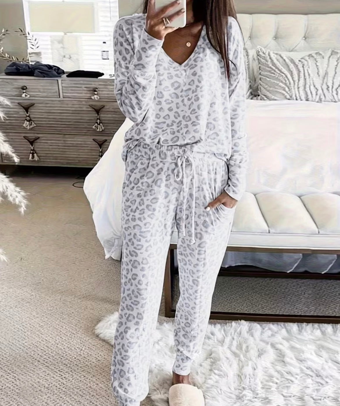 Two piece loungewear (Grey)