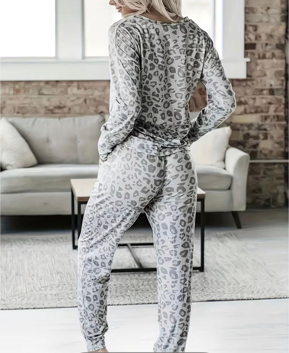 Two piece loungewear (Grey)
