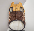 Padded dog winter coat