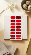 Nail stickers - red and animal