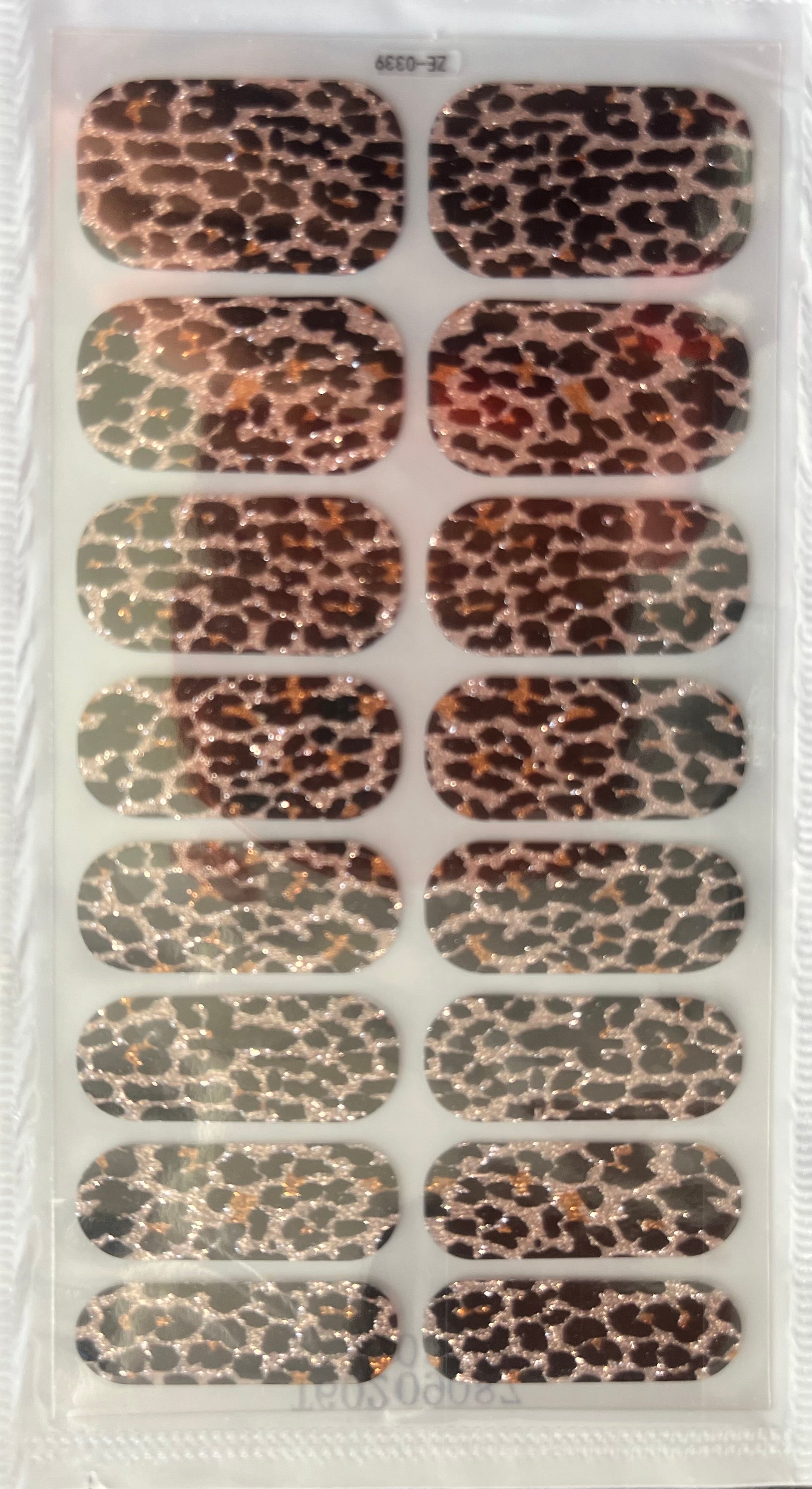 Nail strips/stickers leopard