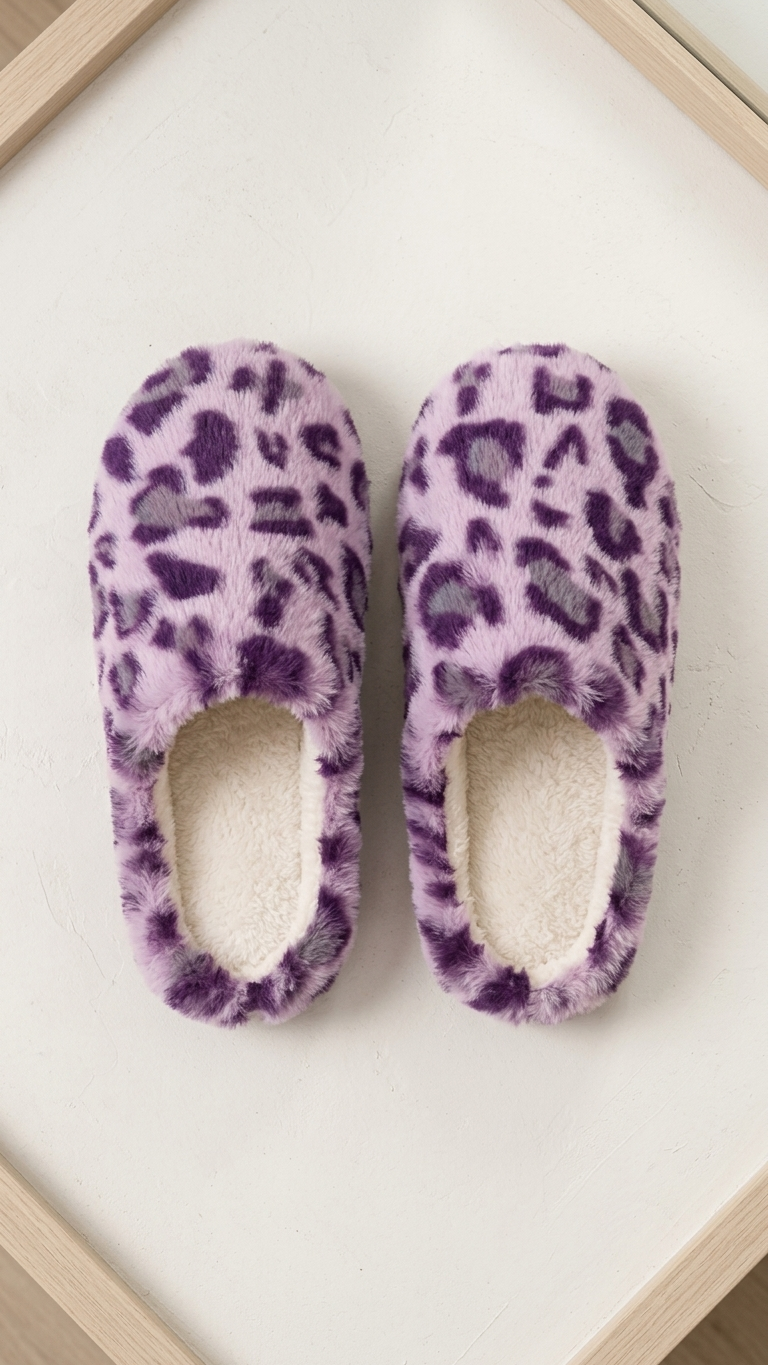 Slippers - plush closed toe