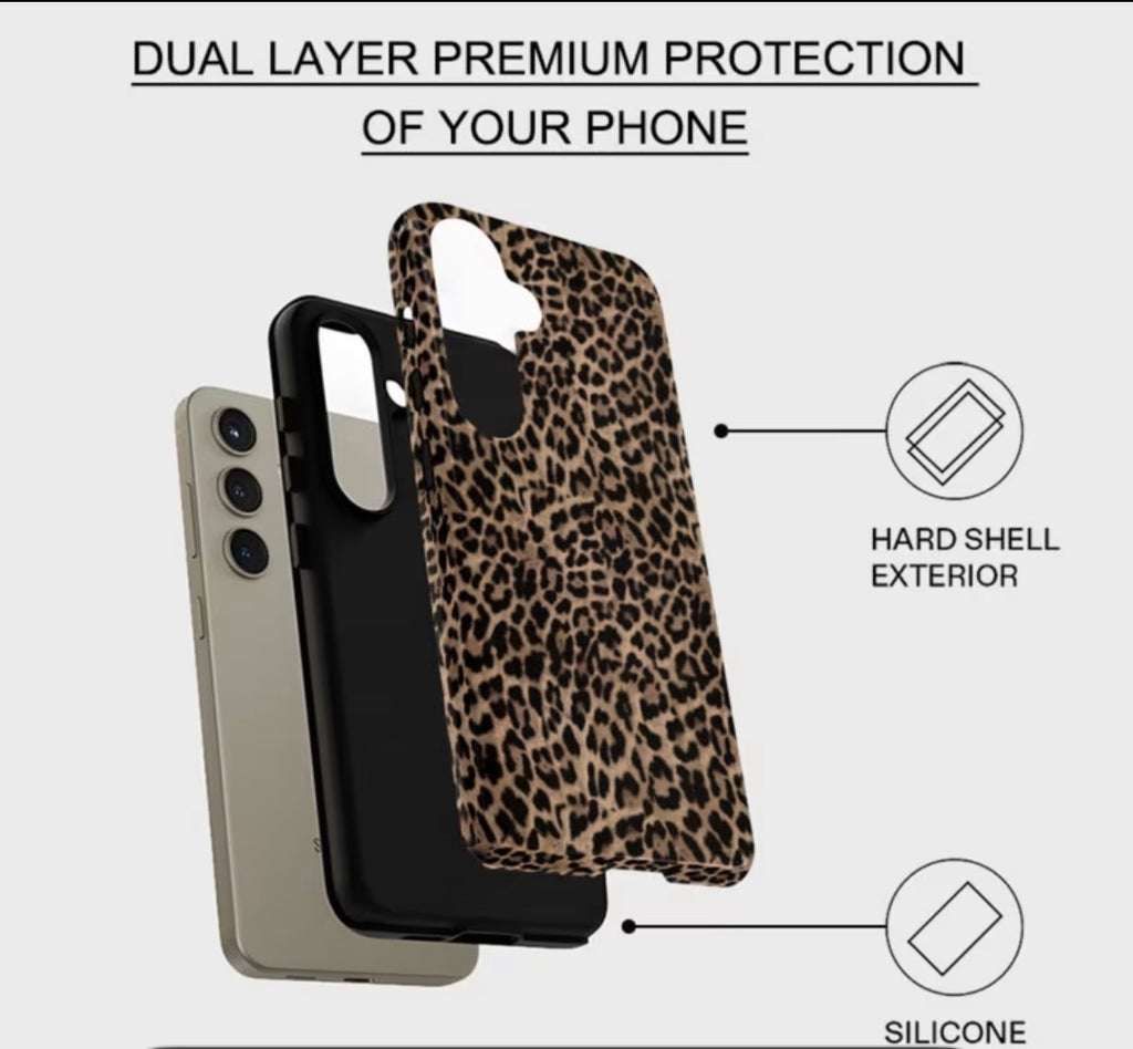 Leopard print cover- brown