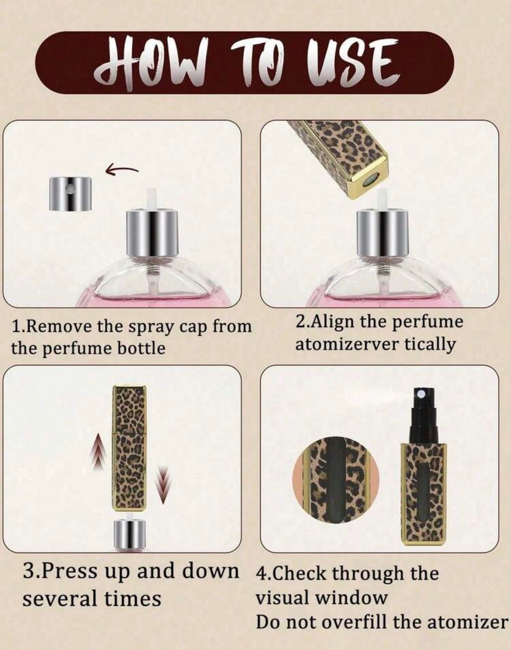 Refill perfume bottle