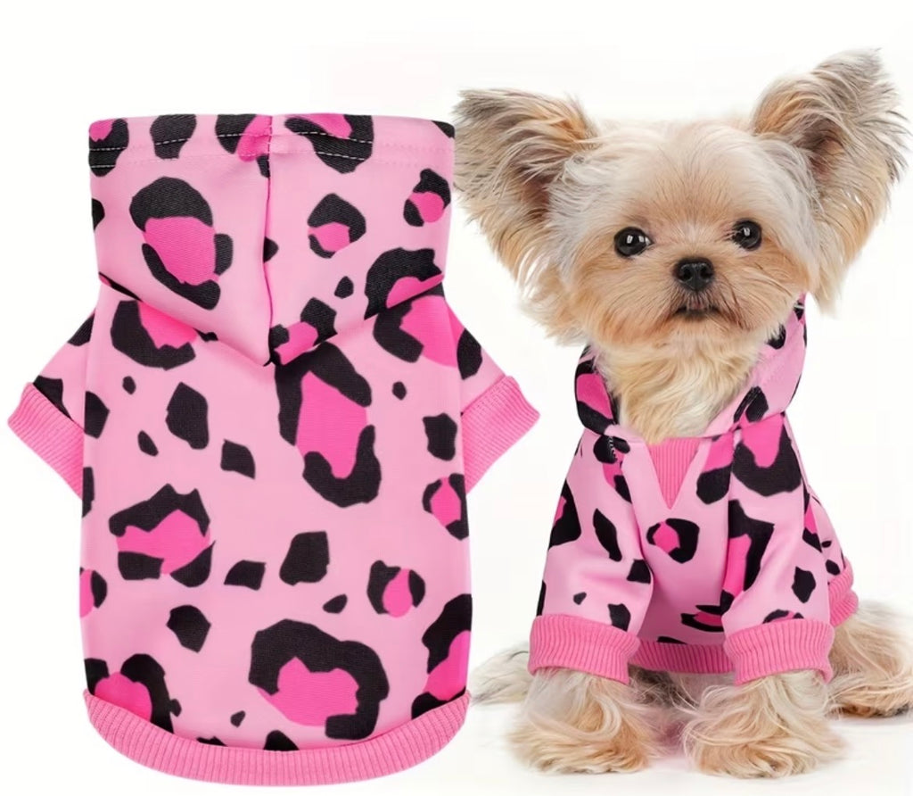 Dog hoodie - pink