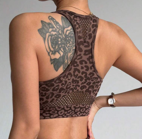 Bra - racerback sports brown