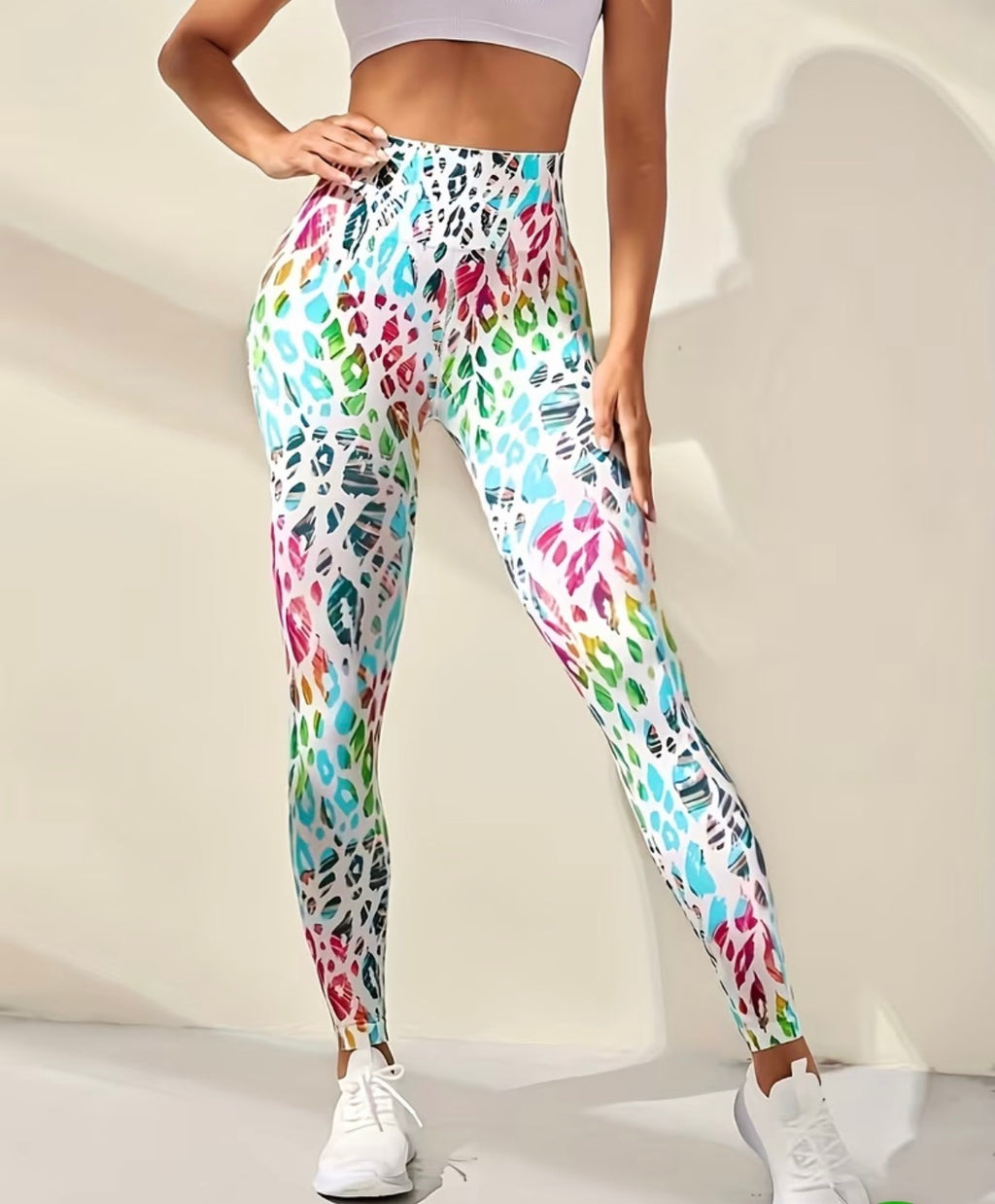 Fitness leggings - multi coloured