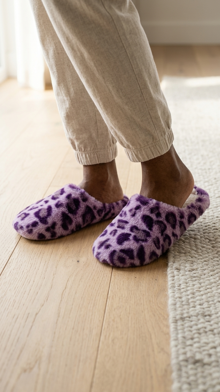 Slippers - plush closed toe