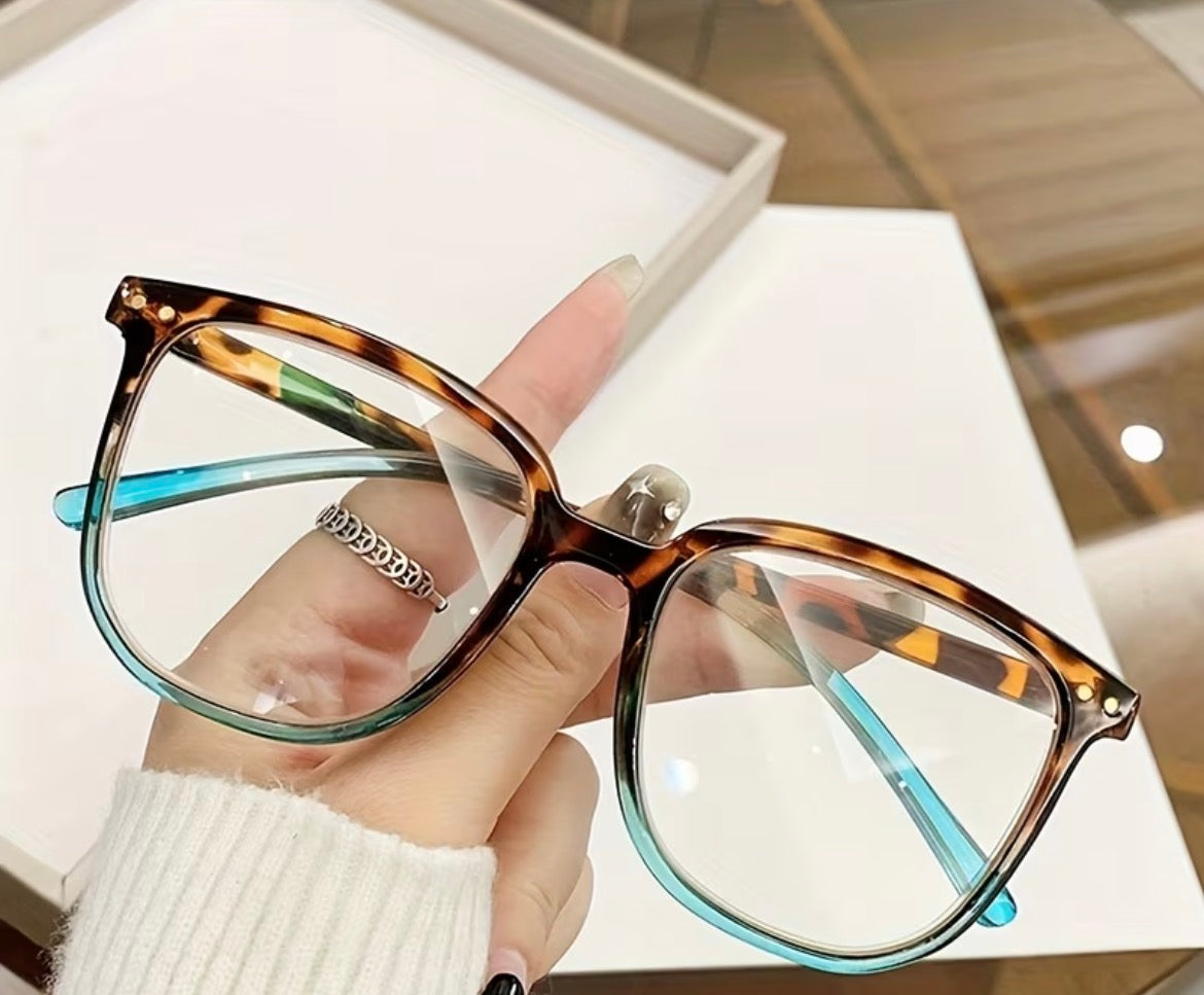 Reading Glasses square turquoise