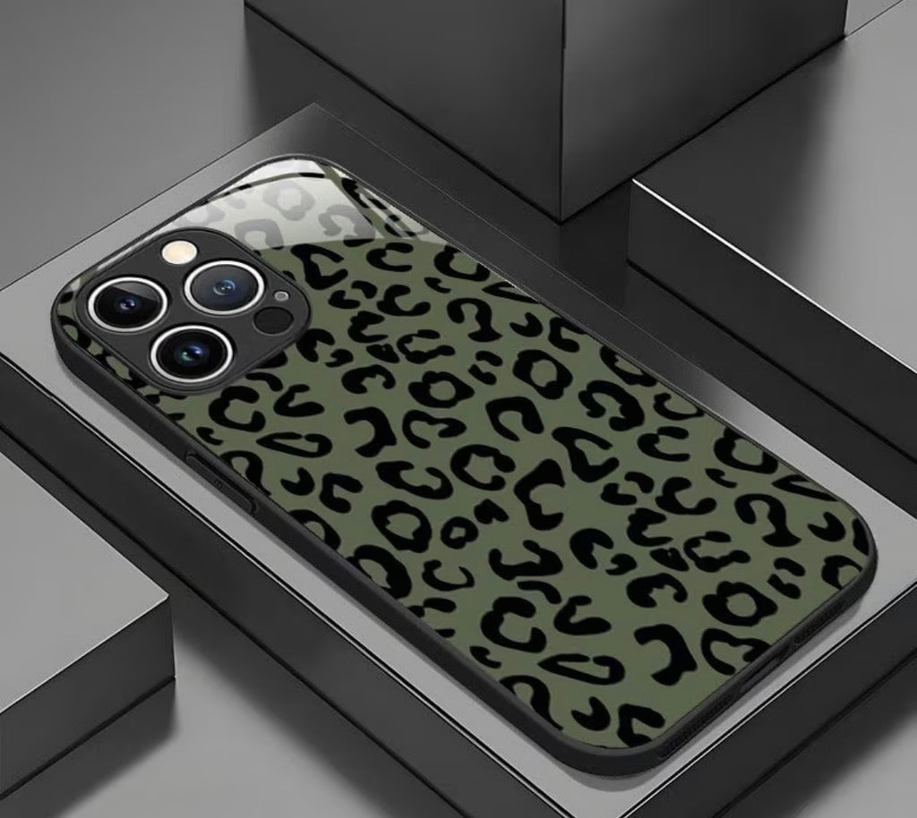 Green Tempered Glass - Apple phone cover